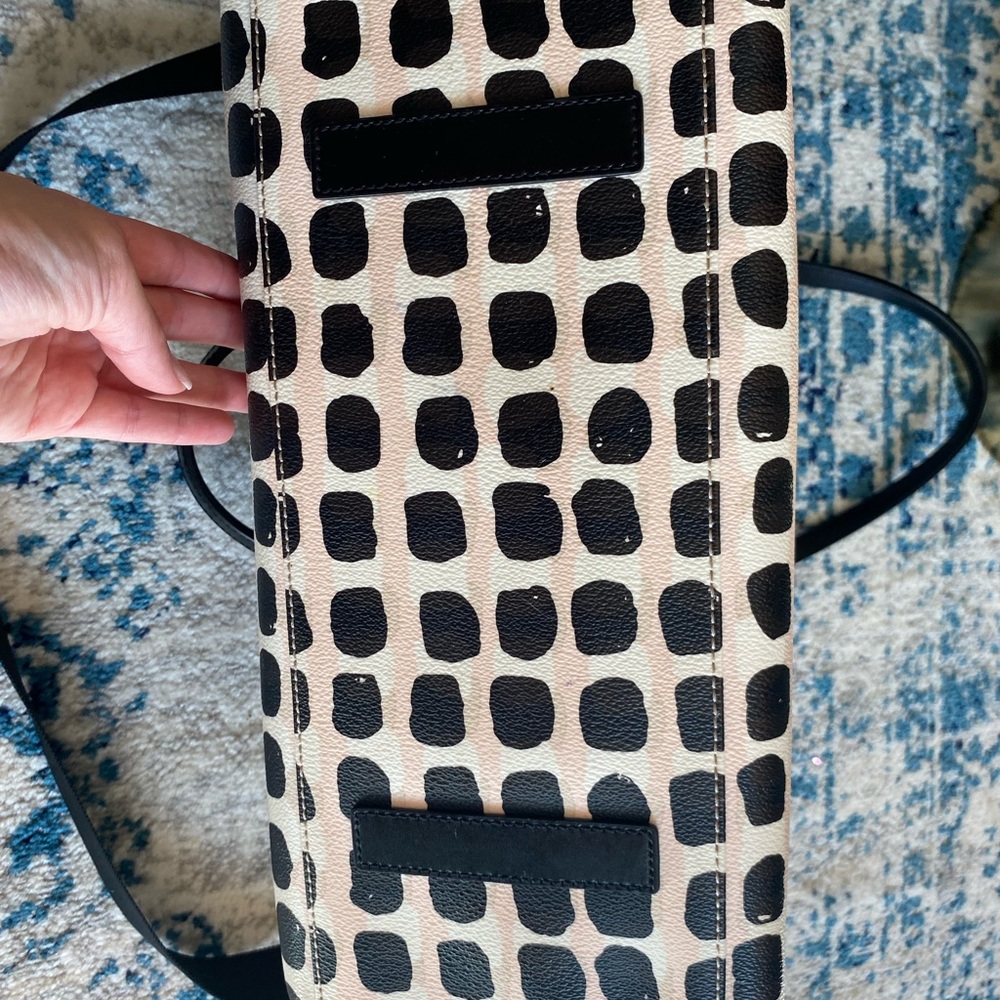 kate spade ♠️ new york Kaylie Diaper Bag Pink Black White - Picture 14 of 15